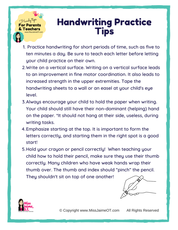 School-based OT Handouts (English) - Image 7