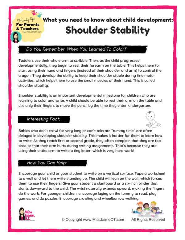 School-based OT Handouts (English) - Image 4