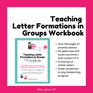 Teaching Letter Formations in Groups Workbook