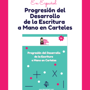 Developmental Progression of Handwriting Posters (Spanish)