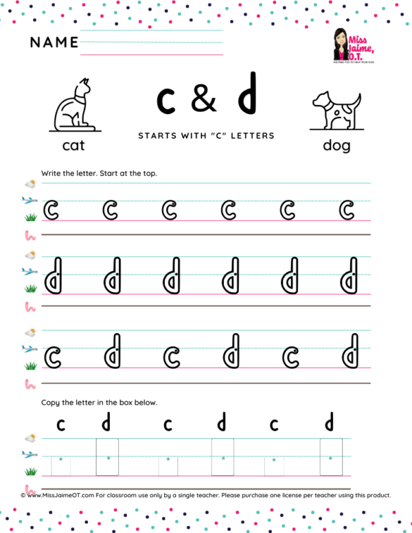 Teaching Letter Formations in Groups Four-lined Version Workbook - Image 7