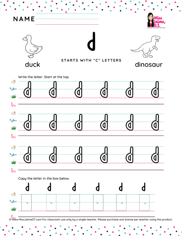 Teaching Letter Formations in Groups Four-lined Version Workbook - Image 3