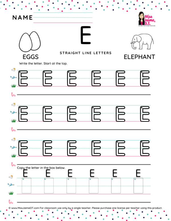 Teaching Letter Formations in Groups Four-lined Version Workbook - Image 8