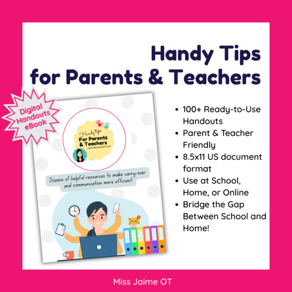 Handy Tips for Parents & Teachers Digital Handouts eBook