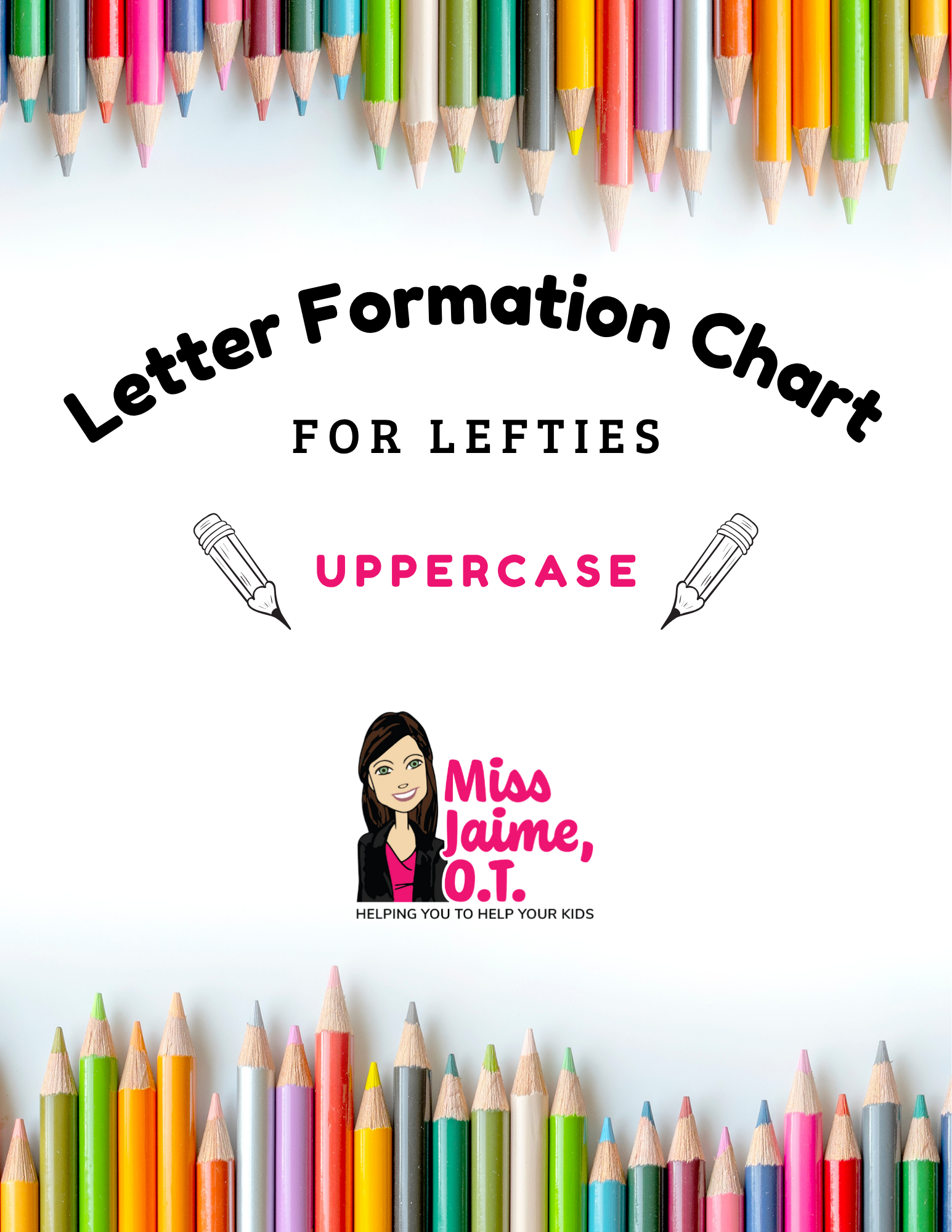 Letter Formation Chart for Lefties: Uppercase - Image 2