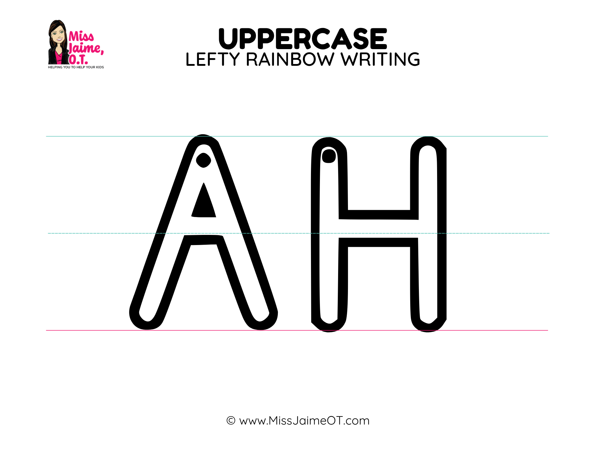 Letter Formation Chart for Lefties: Uppercase - Image 6