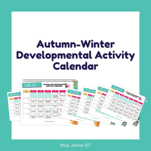 Autumn-Winter Developmental Activity Calendar