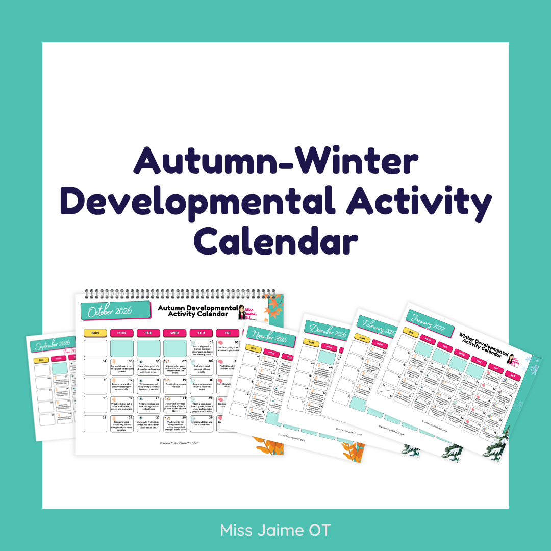 Autumn-Winter Developmental Activity Calendar