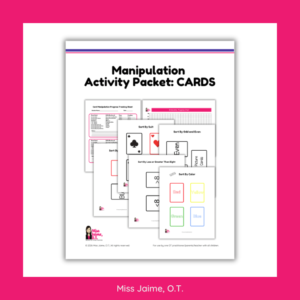 Manipulation Activity Packet: Cards