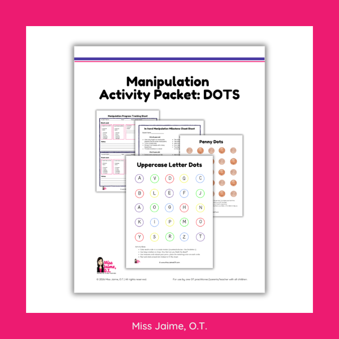 Manipulation Activity Packet: Dots